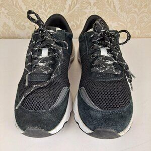 Sorel Kinetic Lite Lace Sneaker Size 9.5 Black Suede/Mesh removable EVA Footbed